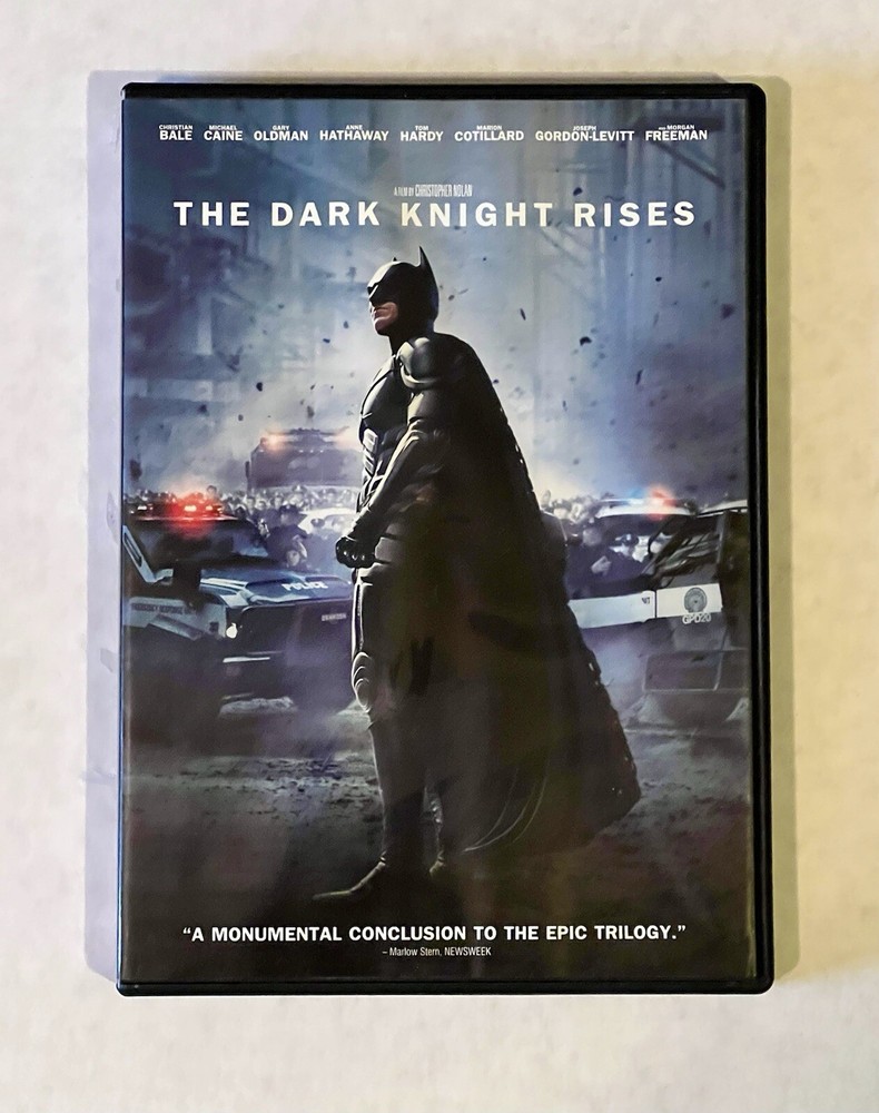 The Dark Knight Rises Batman Movie on DVD