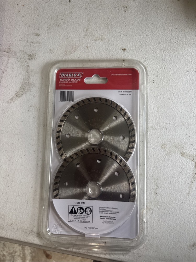 DIABLO 4-1/2 in. Turbo Rim Masonry Diamond Cut Off Blade Value Pack (2-Pack)