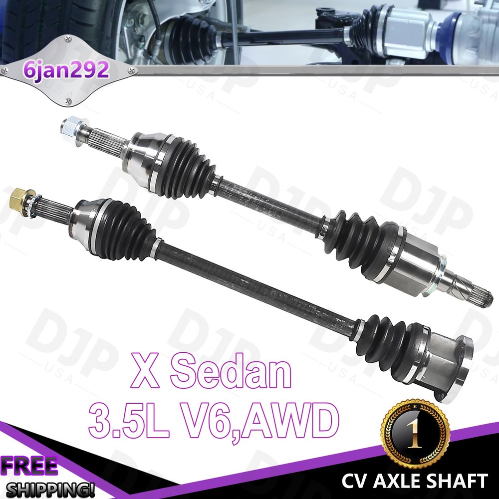 Front Driver & Passenger CV Axle Shaft for INFINITI M35 X Sedan 3.5L AWD 2006-08