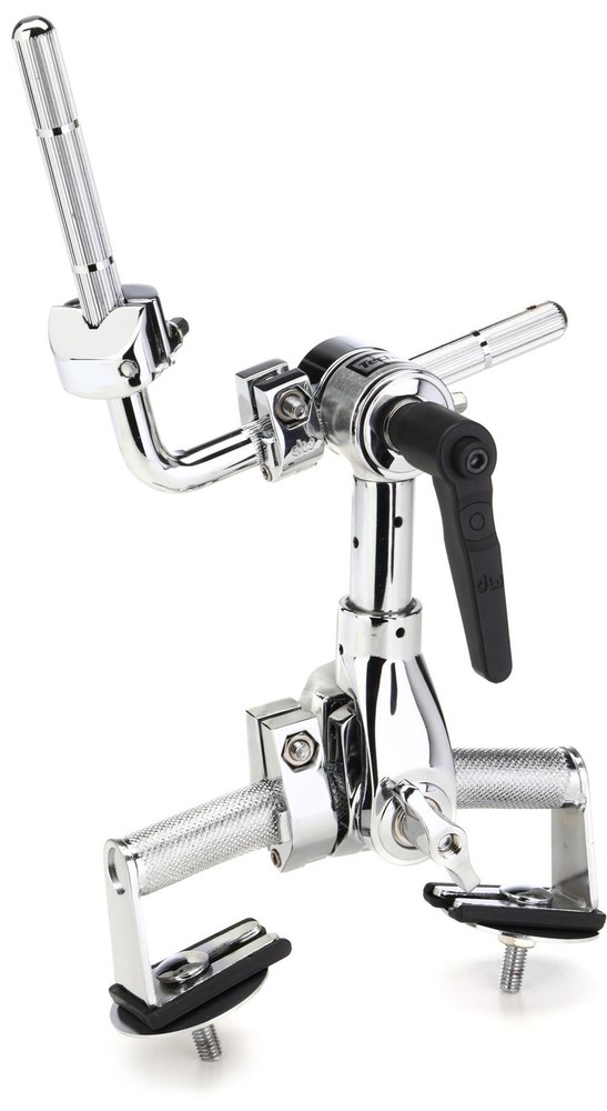 DW Vintage-style Single-tom Rail Mount Assembly - Chrome (5-pack) Bundle