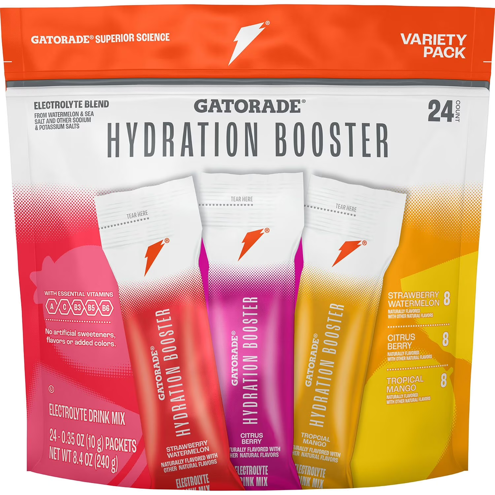 Gatorade Hydration Booster Variety Pack, 24 pk.