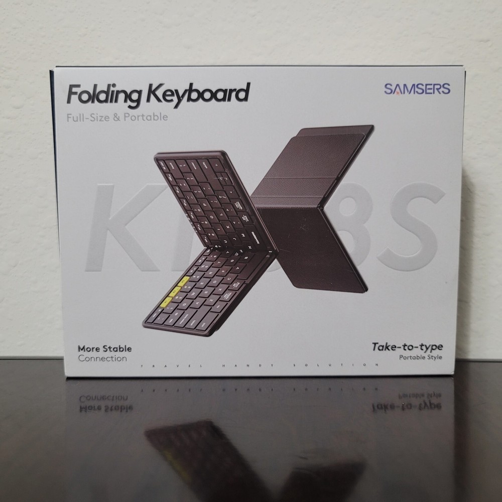 Samsers Full-Size Foldable Bluetooth Wireless Keyboard KF08S