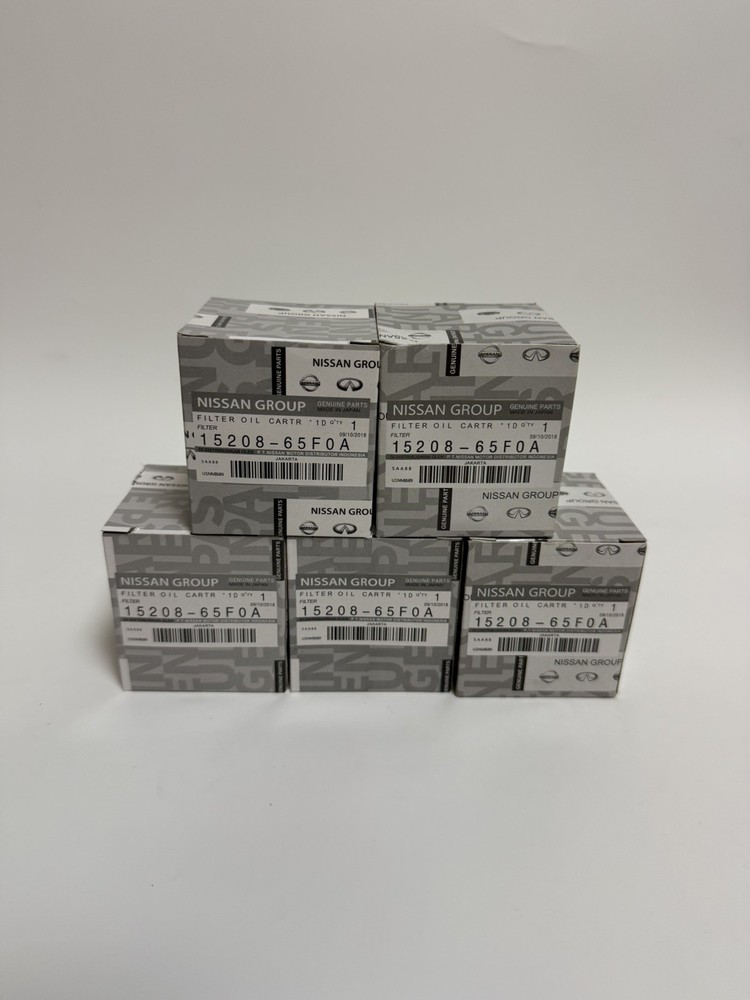 5 set OEM Genuine Nissan Infiniti Engine Oil Filter  15208-65F0A 15208-65F0E