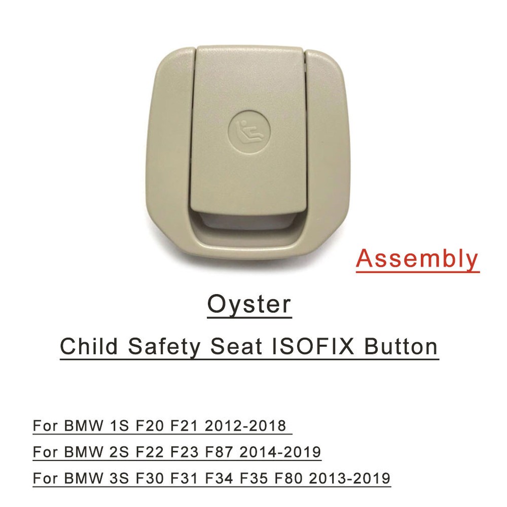 Oyster Rear Child Safety Seat Isofix Mount Cover For BMW 1 2 3  Series F20 F22