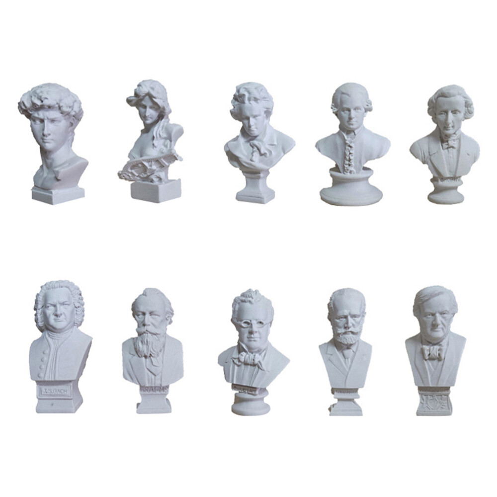 10 Pcs Clear Spray Pump Dispenser Hand Ornaments White Statue