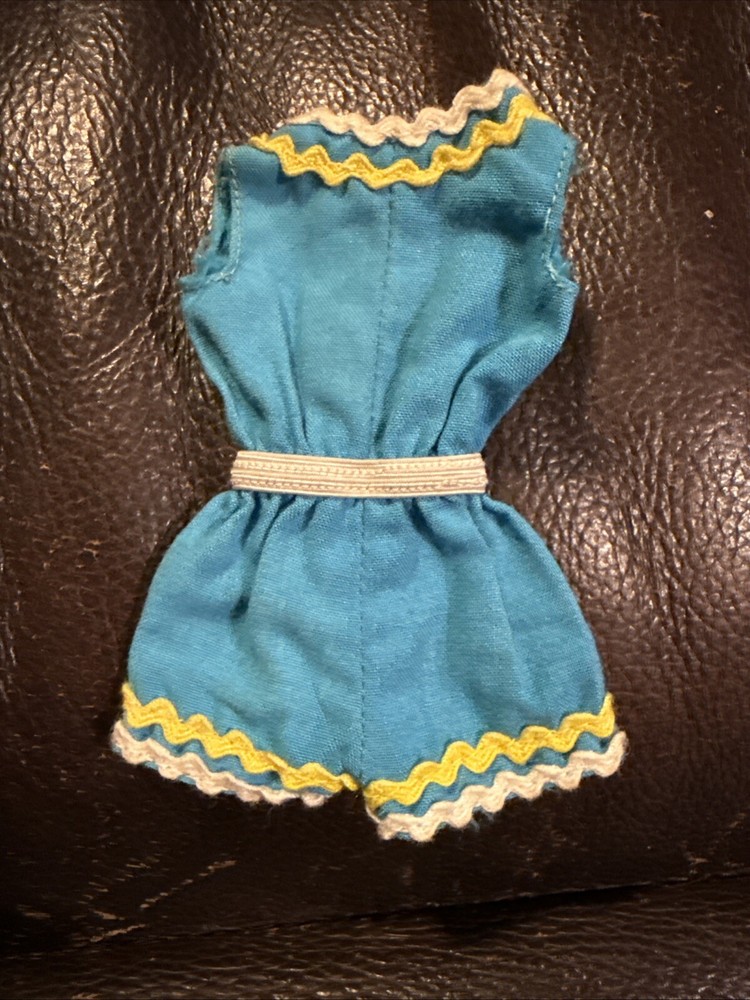 1970 Mattel Barbie Skipper Rik Rak Rah #1733 Skipper Barbie Blue Romper