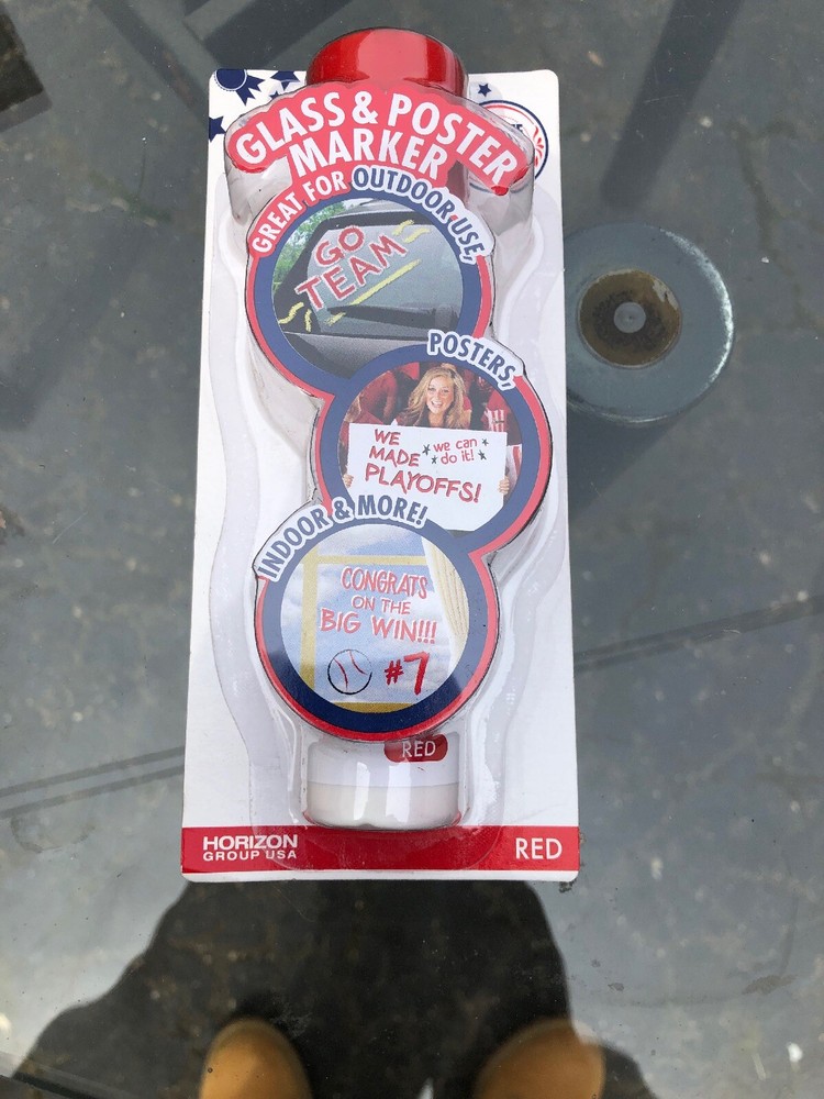 Horizon Group USA - GLASS & POSTER MARKER ART & CRAFT RED, 1 EACH, NEW NIP