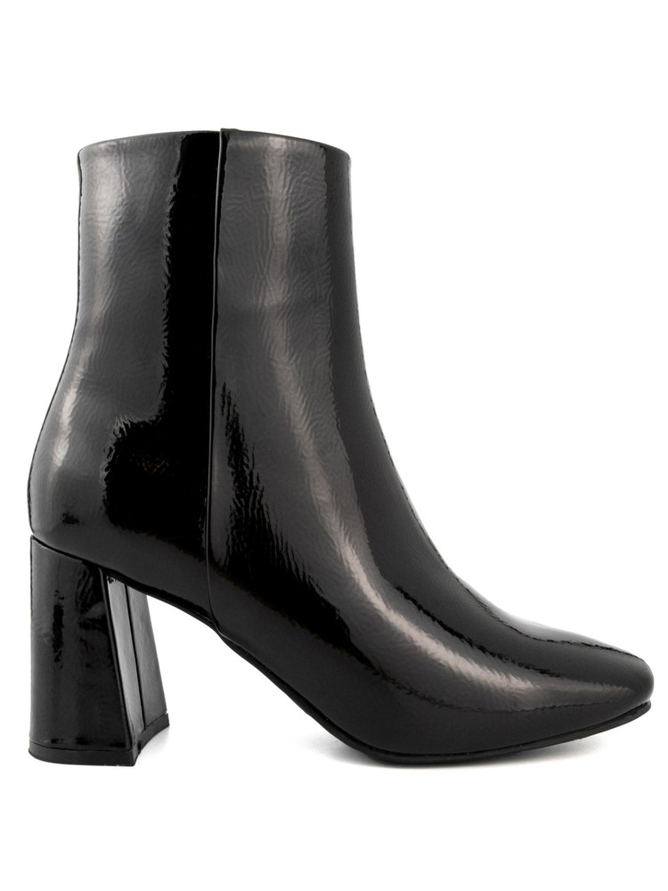 SUGAR Womens Black Padded Goring Elly Square Toe Block Heel Zip-Up Booties 7 M