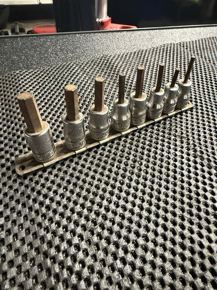 Snap-On 208EFAY 8 Pc SAE Hex Socket Driver Set