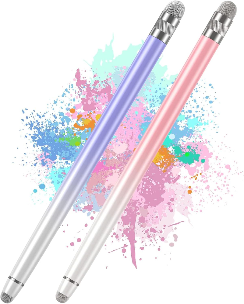 2PCS Stylus Pens for Touch Screens,Stylus Pen for iPhone/iPad/Tablet Android/Mic