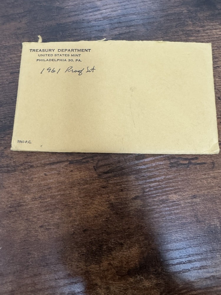 US mint proof set in original envelope 1961