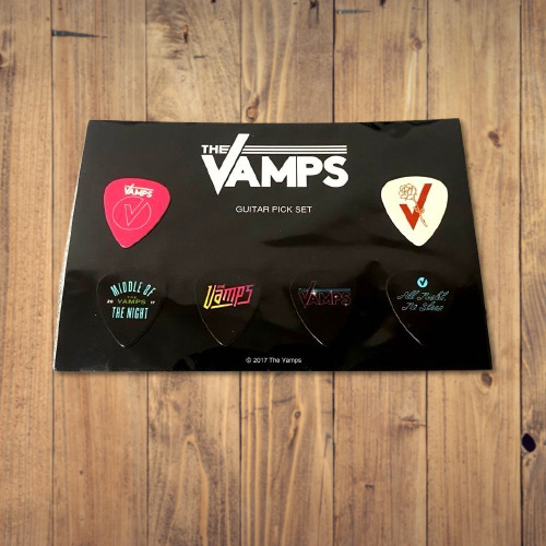 The Vamps 2017 Original Guitar Pick 6pcs Limited Rare Unused F/S