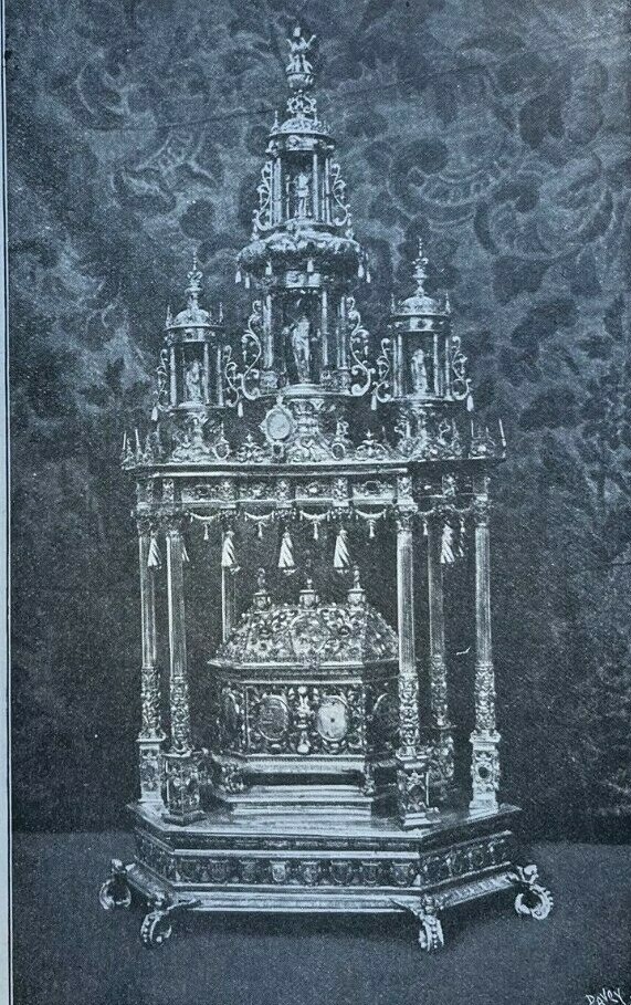 1899 Holy Blood Festival at Bruges Hotel De Ville illustrated