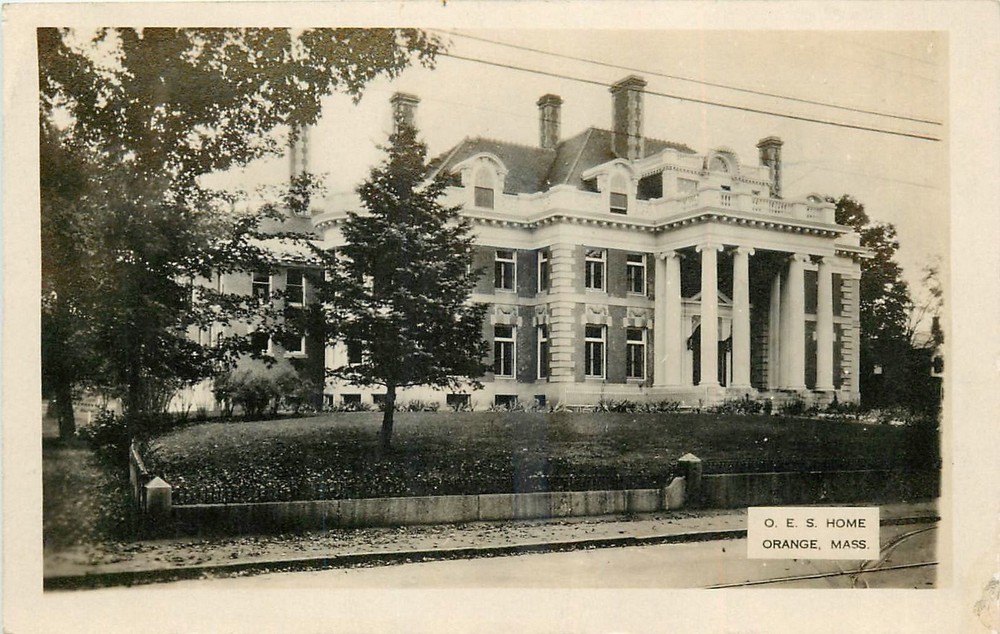 1920s Orange Massachusetts O.E.S. Home RPPC Postcard 25-6830