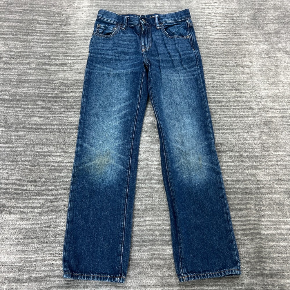 Gap Kids Jeans Size 12 Youth Mid Rise '90s Original Loose Straight Blue Denim