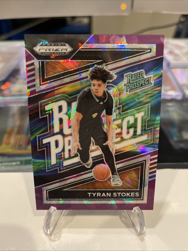 2024 Prizm Draft TYLAN STOKES Purple Ice Rated Prospect /149 Rookie Card