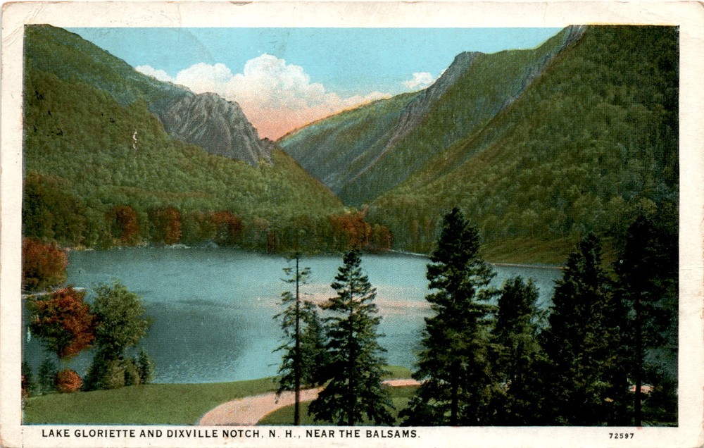 LAKE GLORIETTE, DIXVILLE NOTCH, N. H., THE B Postcard