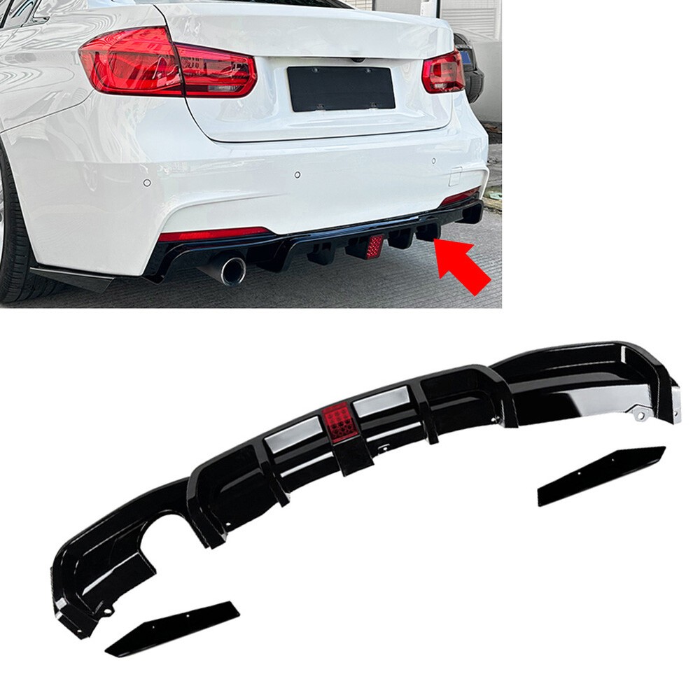 US Rear Bumper Protector Spoiler Lip For BMW 3 Series F31 F35 F30 M Sport 12-19