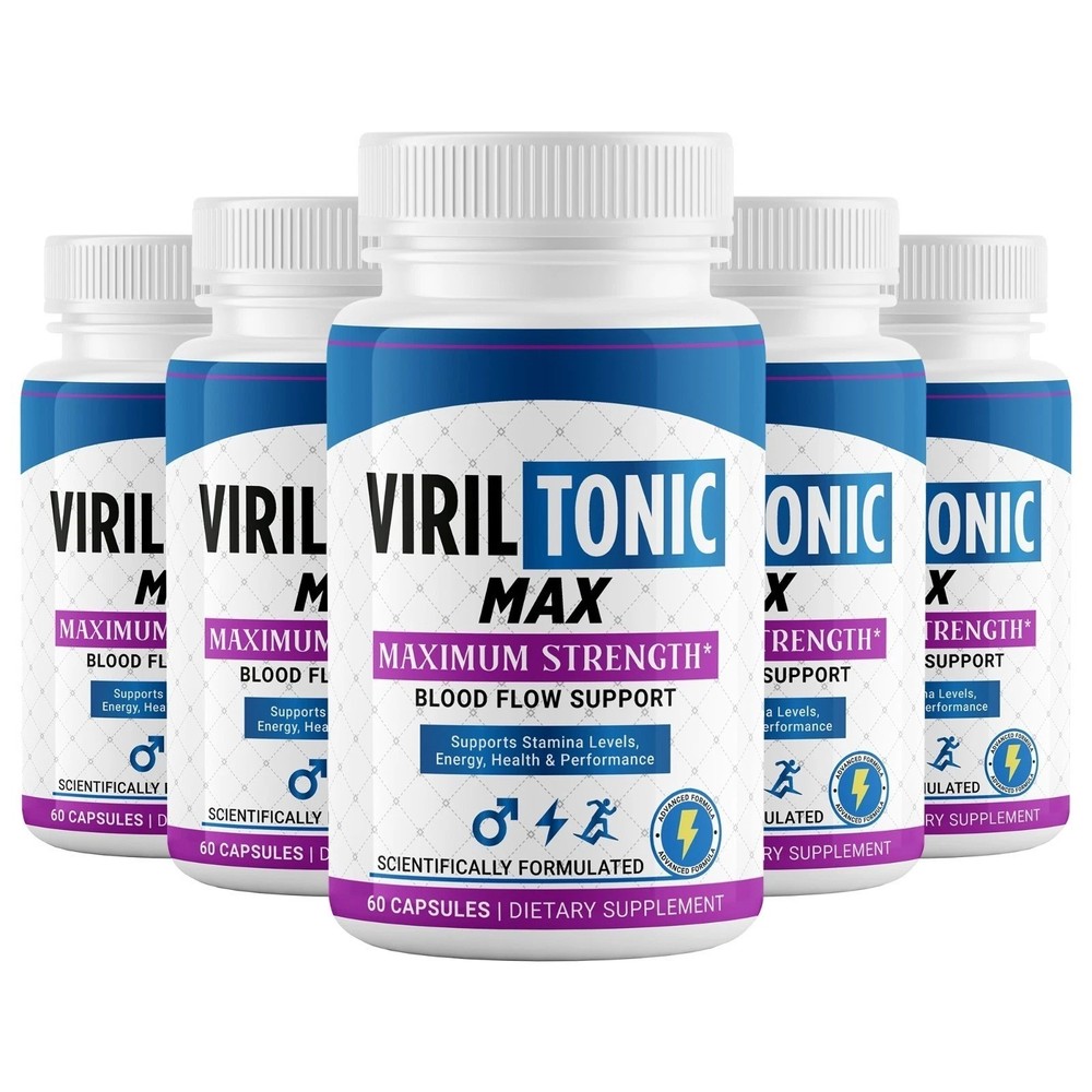 (5 Pack) VirilTonic Max for Men Male Health Pills for Vitality & Energy 60 caps