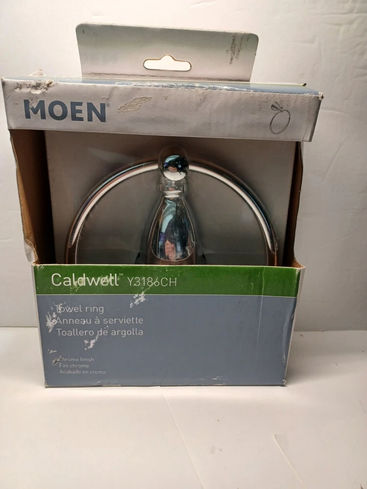 Moen Caldwell Chrome Towel Ring Y3186CH