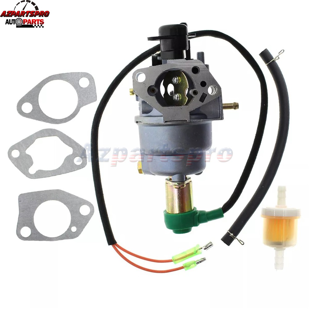 Carburetor Carb For Honda GX240 8HP GX340 11HP GX390 13HP Generator w/ Solenoid