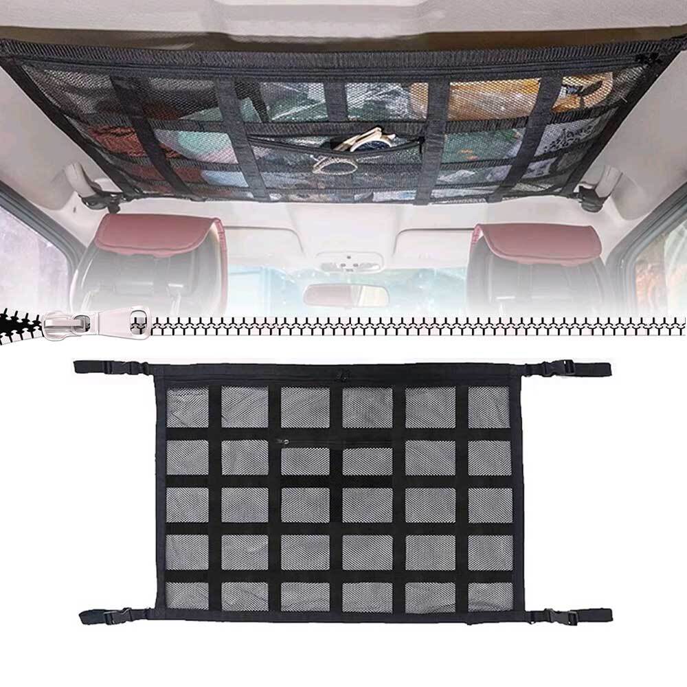 78*53cm Truck Car Roof Storage Bag Cargo Net Pocket Organizer Auto Accessories