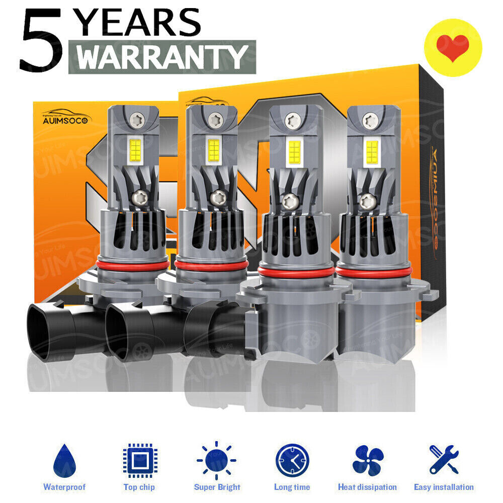 For Chevy Malibu 2016-2018 LS Sedan 4Door LED Headlight High&Low Dual Beam Bulbs