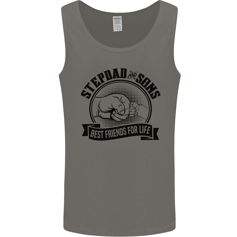 Stepdad & Sons Best Friends Fathers Day Mens Vest Tank Top