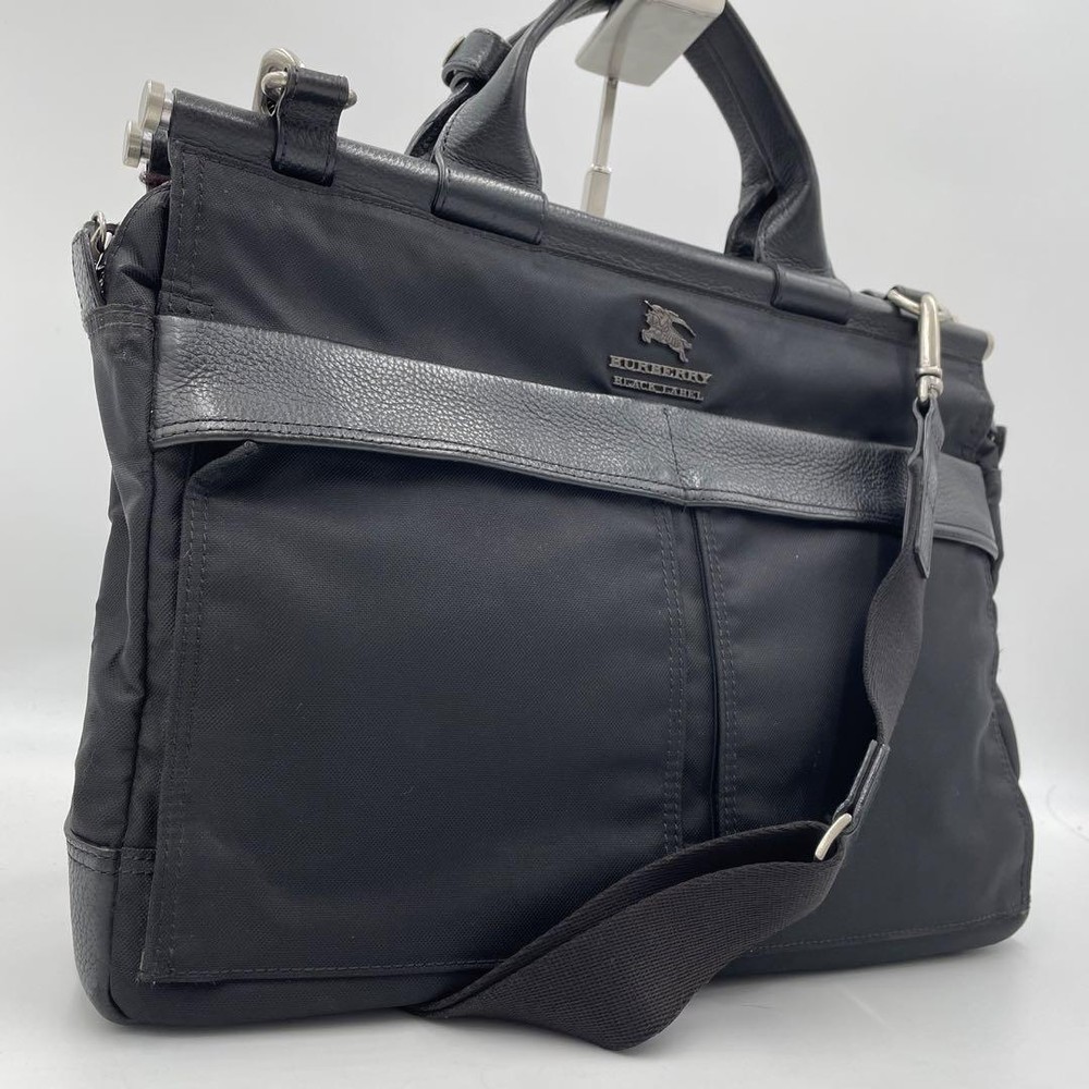 Burberry Black Label 2Way Business Bag Logo Hardware