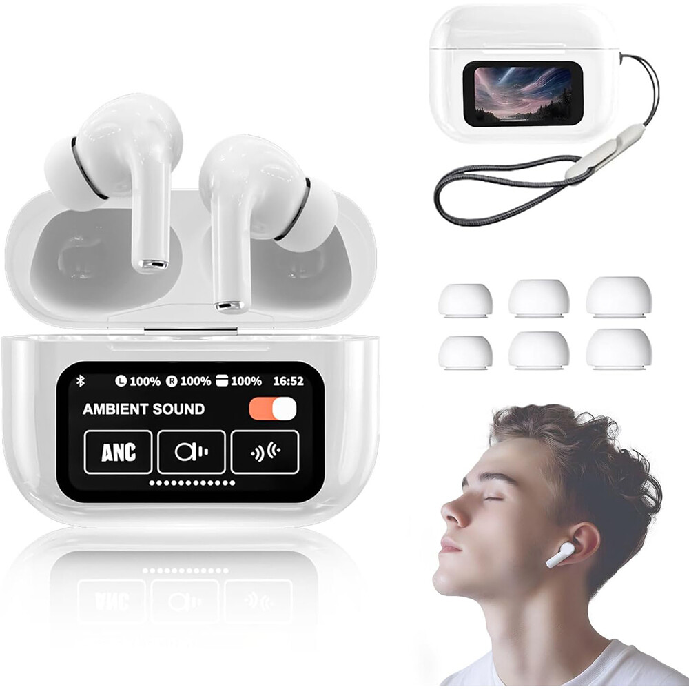 Wireless Earbuds Bluetooth Earphone ANC Headphones TWS Pods For iPhone & Android