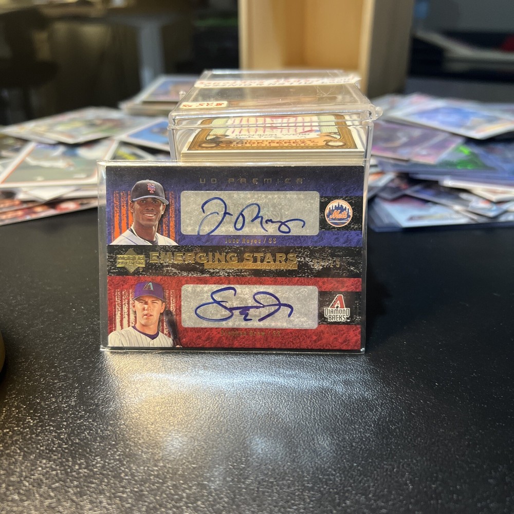 2007 Upper Deck Premier Jose Reyes & Stephen Drew Emerging Stars Dual Auto #02/25