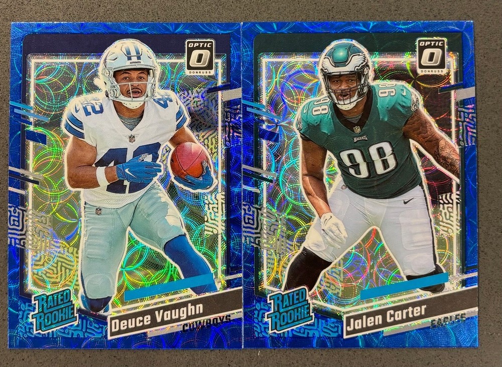 2023 Donruss Optic Jalen Carter Rated Rookie Blue Scope Lot of 2