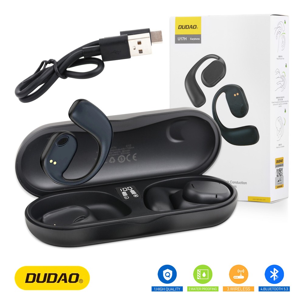Wireless Ear-Clip Bone Conduction Earphones Bluetooth Clip-On Earbuds DUDAO U17H