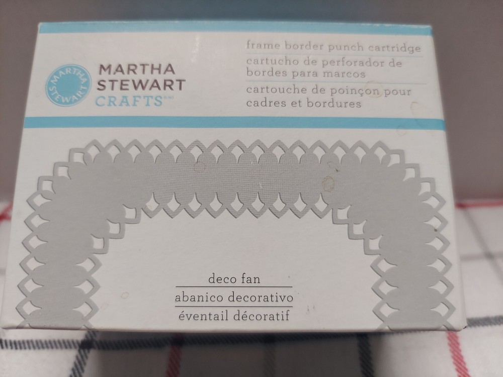 Martha Stewart Frame Border Punch Cartridge DECO FAN Paper Crafts Card Making