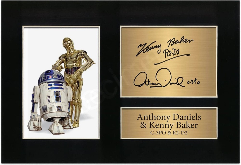 Anthony Daniels Kenny Baker Star Wars Signed Collectible Limited Edition Print  