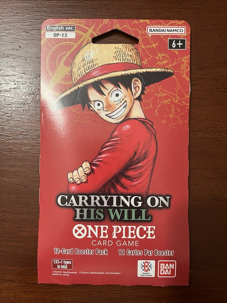 Bandai One Piece Card Game Carrying on His Will OP-13 English Booster Pack