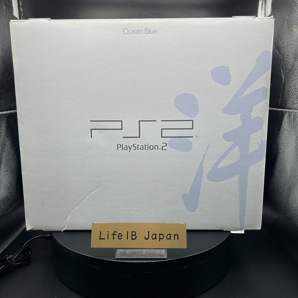 Rare Ocean Blue Sony PlayStation 2 SCPH-37000L Console System