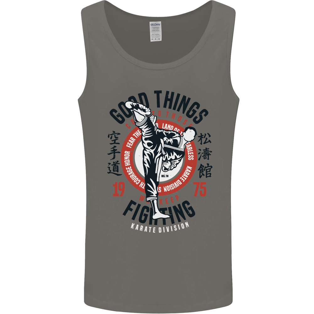 Karate Good Things Mixed Martial Arts MMA Mens Vest Tank Top