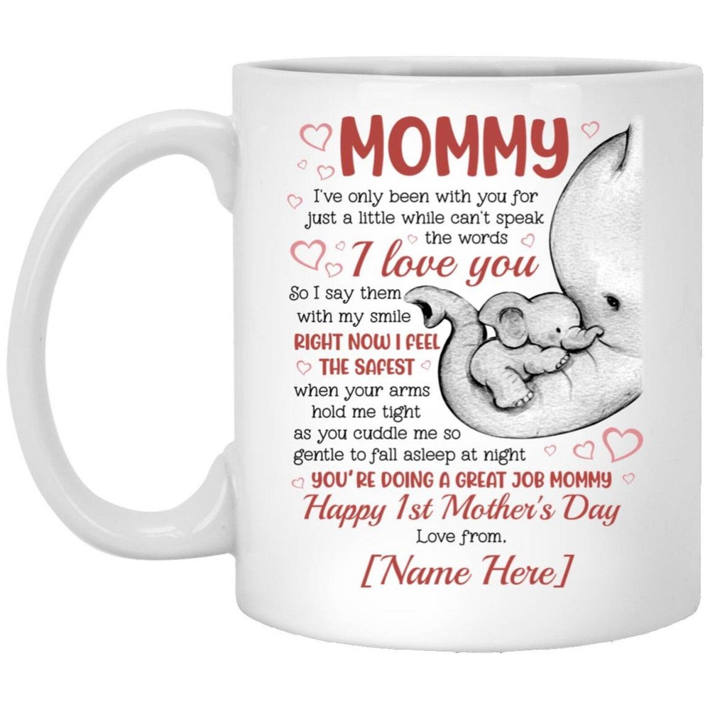 Personalized Elephant You’re Doing A Great Job Mommy Happy 1st Mothers Day