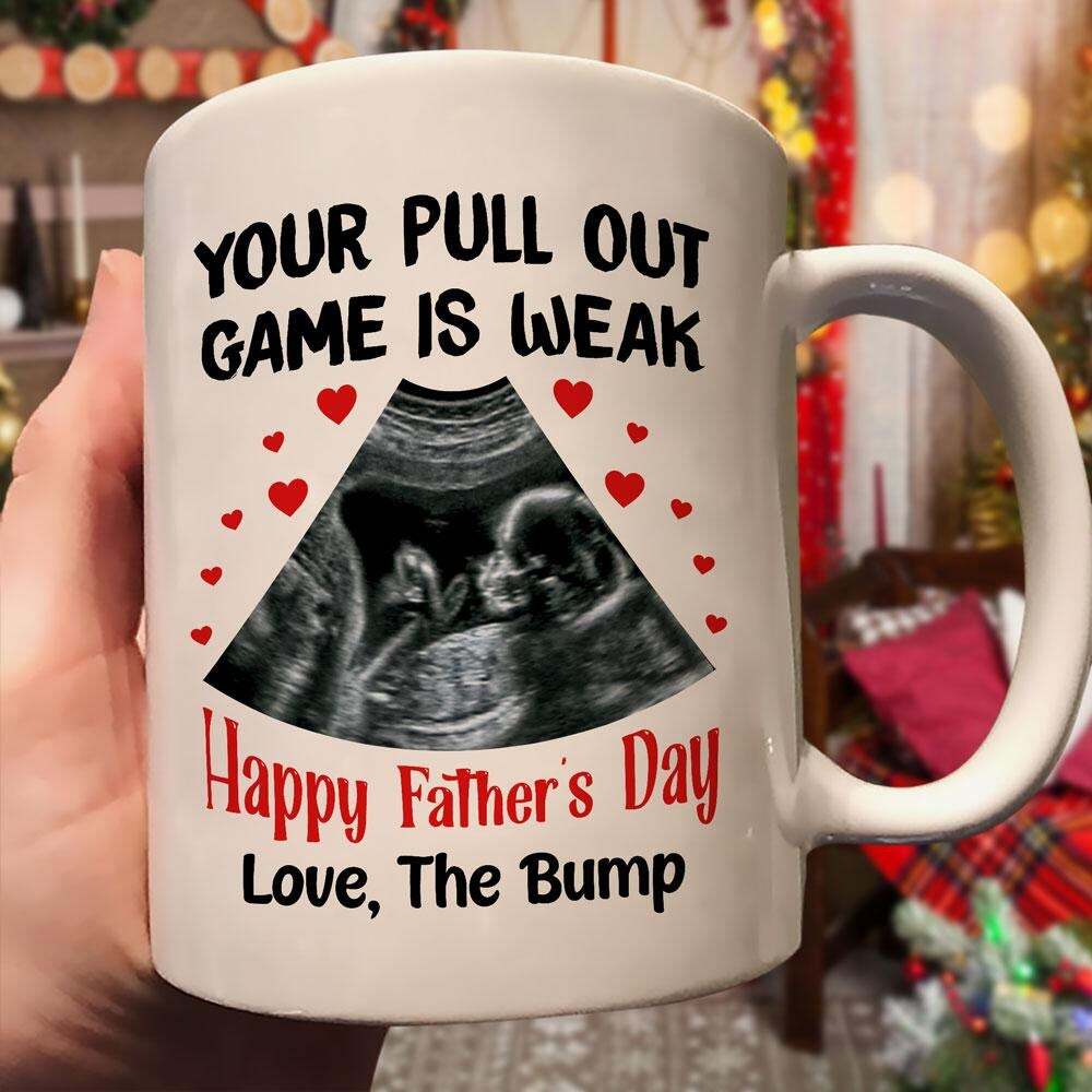 Personalized Photo Fathers Day Mug Gift For Dad Happy Father's Day Mug Pull Out