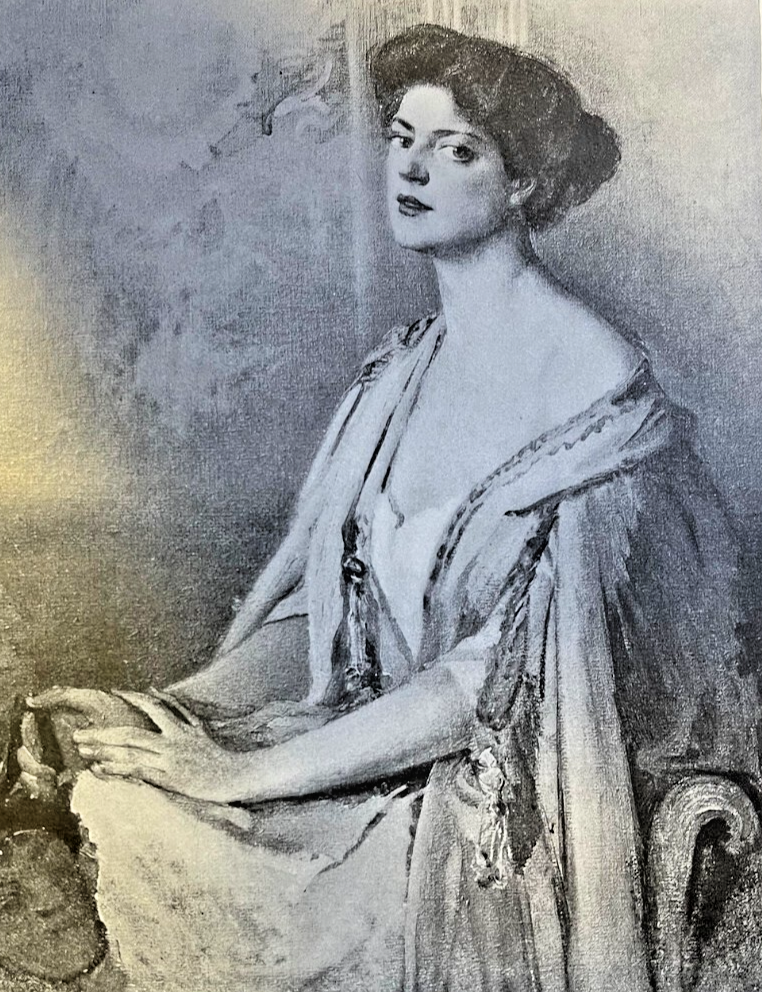 1908 Vintage Magazine Illustration Actress Ethel Barrymore