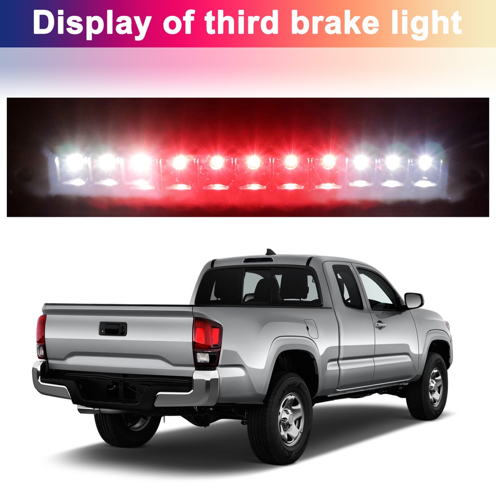 Smoke LED 3RD Brake Tail Light Cargo Lamp For 99-16 Ford F-250 Super Duty Black