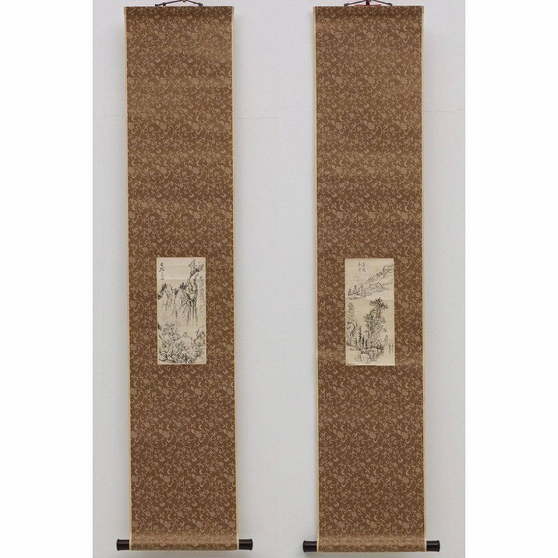 Mm04-8864 Tom Real Work Tazaki Kushuyun Hanging Scroll Paper Meat Pen Ink Painti