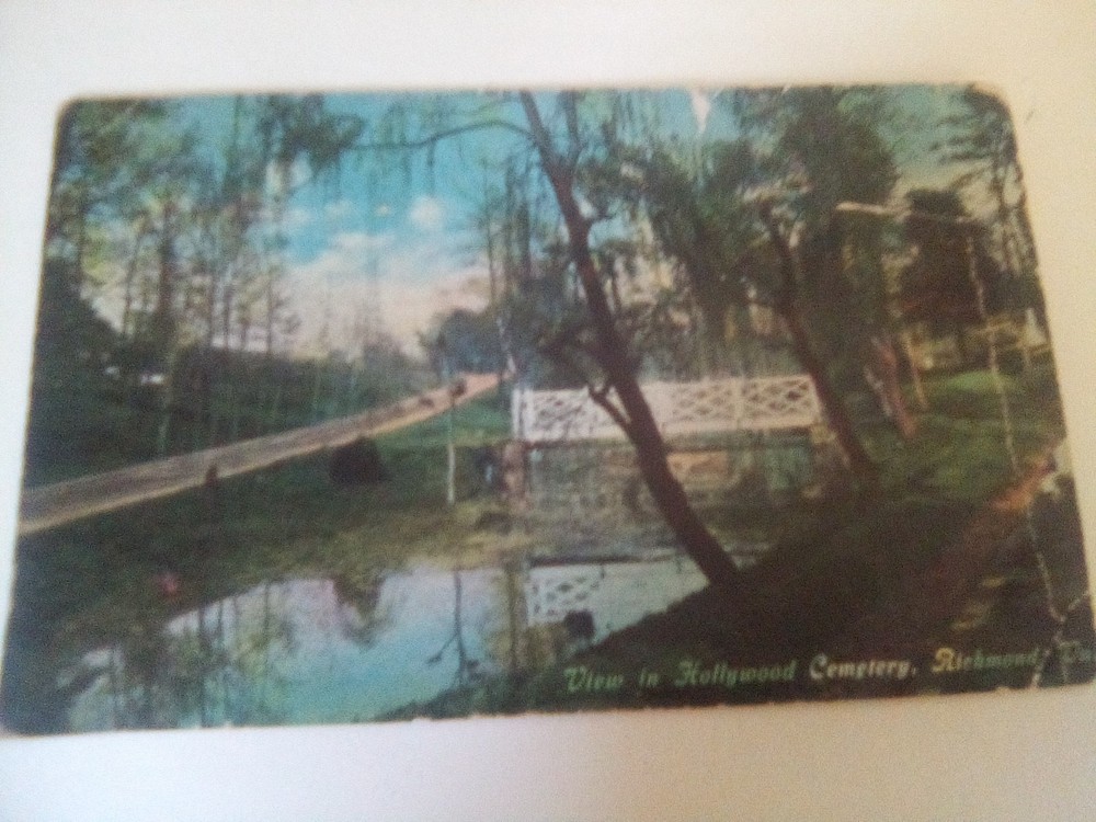 postcard View of Hollywood Cemetery ,Richmond ,Va. posted1912