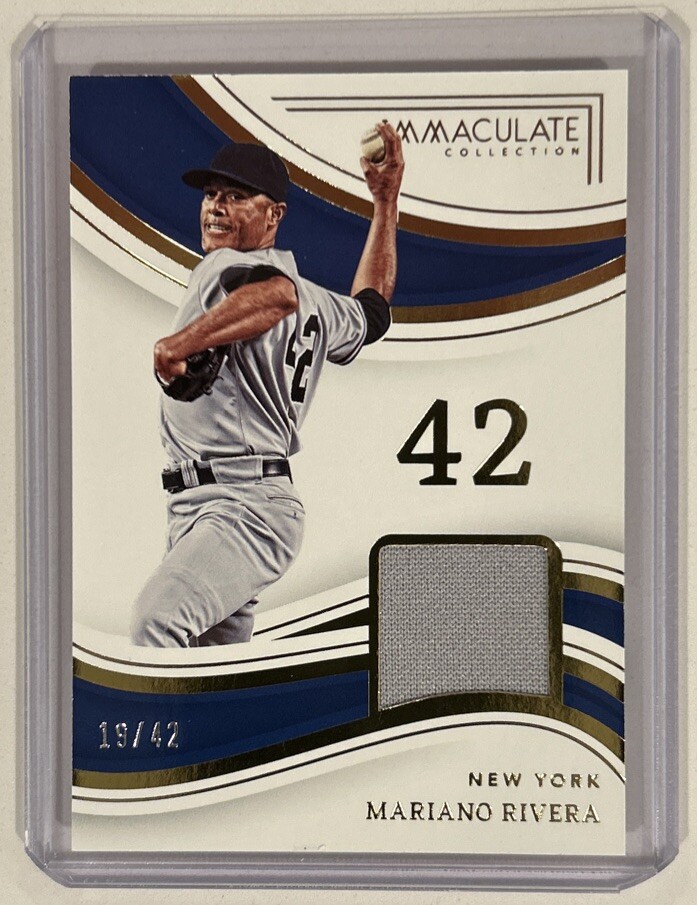 2023 Immaculate Мариано Ривера игра носил Джерси реликвия 19/42 - Yankees