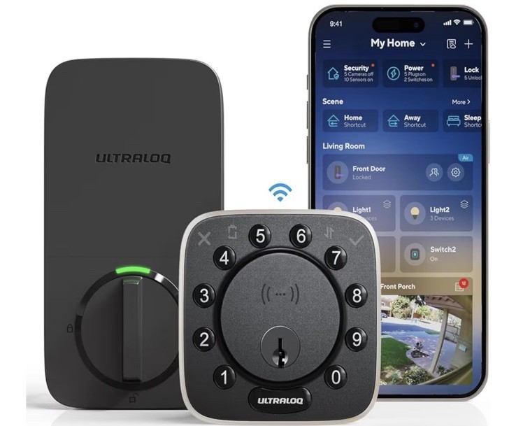 ULTRALOQ 2025 Upgrade Bolt NFC Smart Door Lock, Built-in WiFi Deadbolt