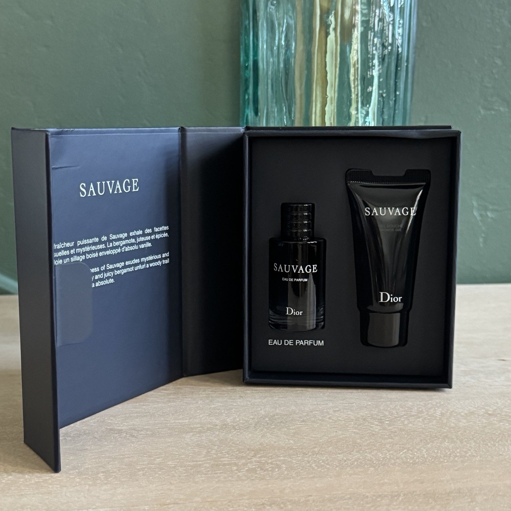 Dior Sauvage Eau de Parfume,Travel Gift Set, 10ml EDP & 20 ml Shower Gel NIB