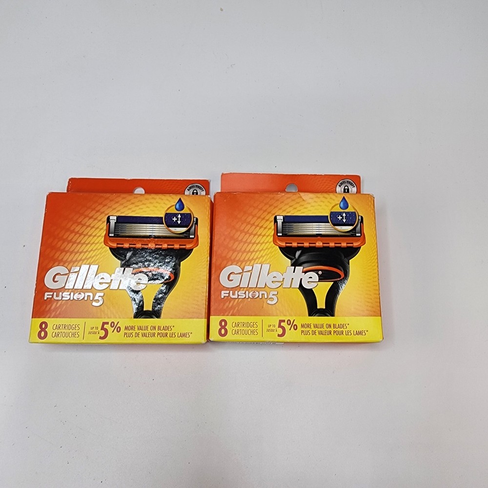 BRAND NEW GILLETTE FUSION 5 REFILL RAZOR BLADES, 16 Cartridges FACTORY SEALED