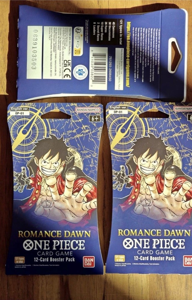 One Piece Romance Dawn English OP-01 Sleeved Sealed Booster Pack - BRAND NEW