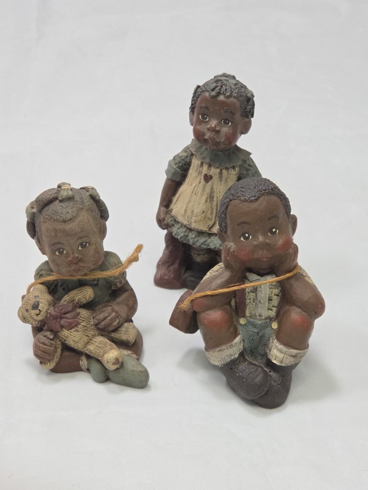 VINTAGE Sarah’s Attic Black Heritage African American Hand Painted Figures